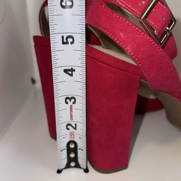 Sam Edelman Circus Annette Platform Heel Slingback Sandal Women’s 9 Pink - Picture 11 of 12